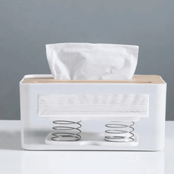 automatic lift tissue box spring holder organizer for kitchen & car