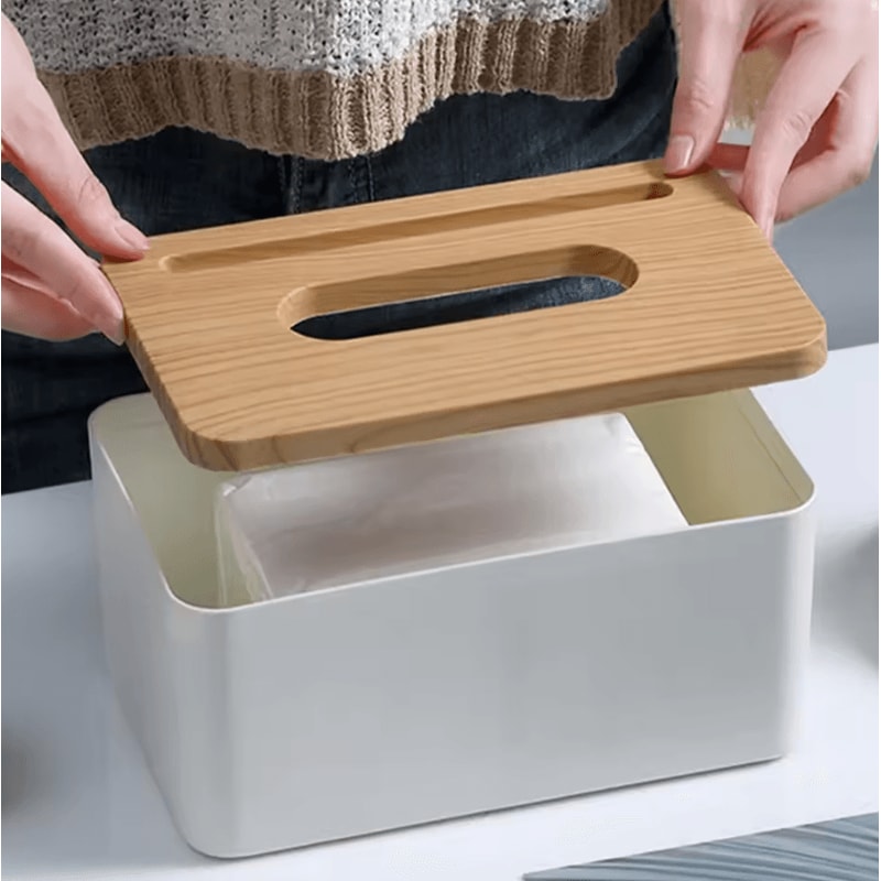 Automatic Lift Tissue Box Spring Holder Organizer For Kitchen Car 1