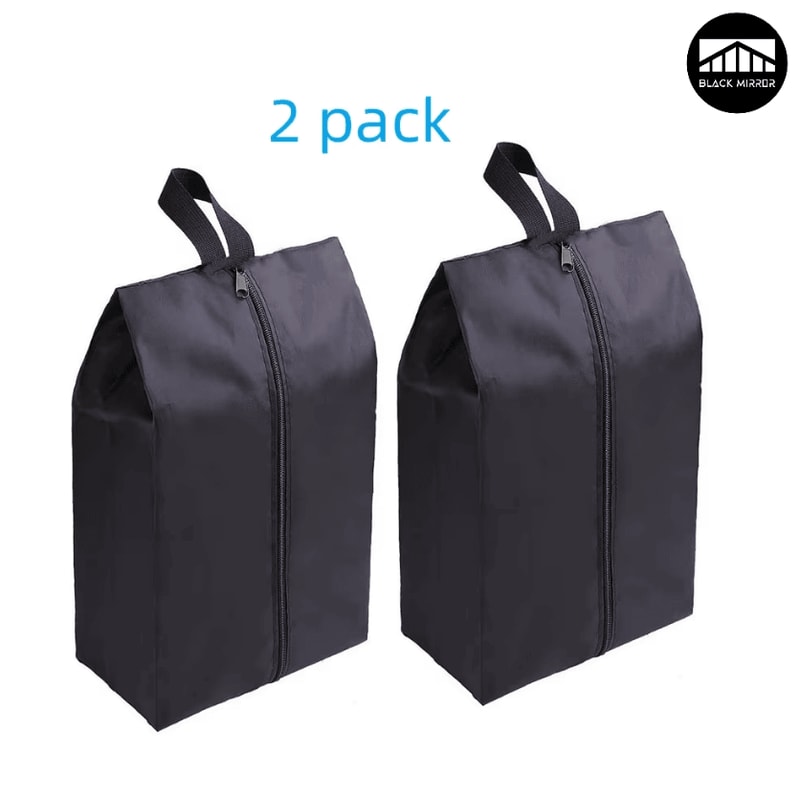 Portable Waterproof Nylon Shoe Storage Bags With Zipper Closure 0