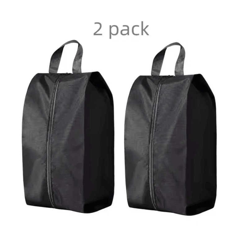 Portable Waterproof Nylon Shoe Storage Bags With Zipper Closure 3