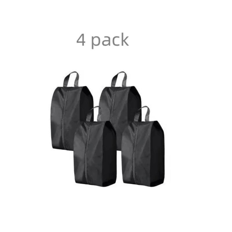 Portable Waterproof Nylon Shoe Storage Bags With Zipper Closure 4