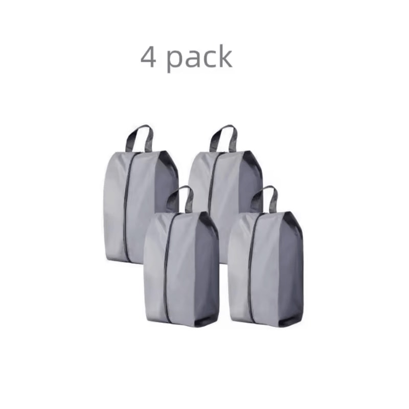 Portable Waterproof Nylon Shoe Storage Bags With Zipper Closure 5