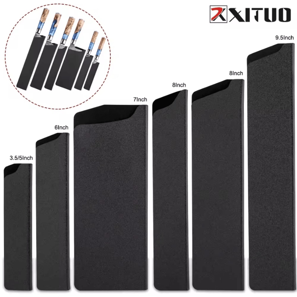 Universal Kitchen Knife Sheath Set For Chef Santoku Utility Knives 1