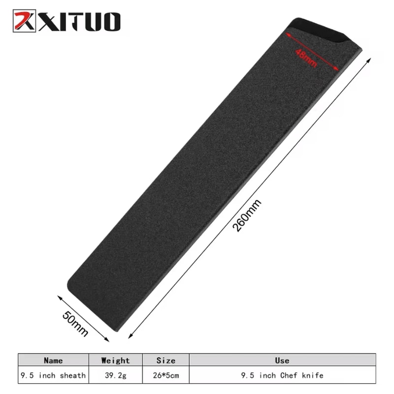 Universal Kitchen Knife Sheath Set For Chef Santoku Utility Knives 3