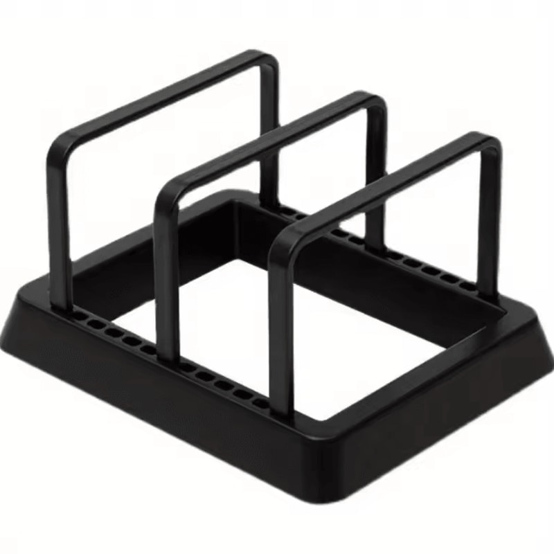 MultiFunction Kitchen Storage Rack With Knife Pot Lid Holder 3