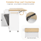 60Inch Rolling Kitchen Island Cart With Power Outlet Drop Leaf 2