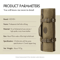 HEZHEN Waxed Canvas Chef Knife Roll Bag With Leather Straps 1