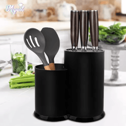 multi-function knife block & kitchen utensil organizer stand
