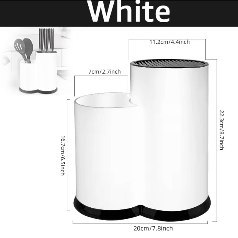 MultiFunction Knife Block Kitchen Utensil Organizer Stand 4