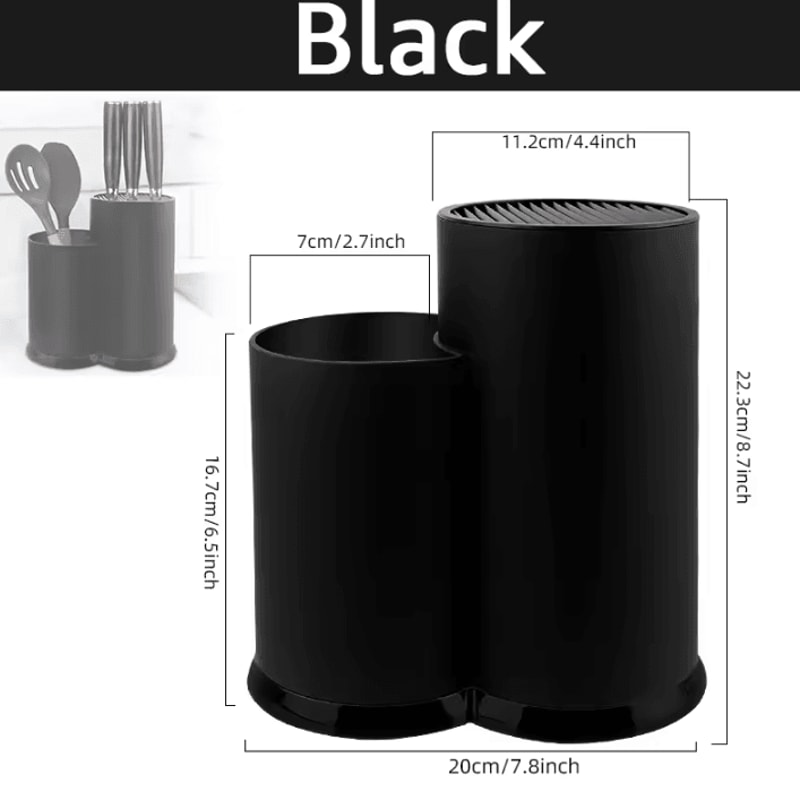 MultiFunction Knife Block Kitchen Utensil Organizer Stand 5
