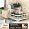 Adjustable Stainless Steel Dish Drying Rack With Drainboard 3