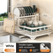 Adjustable Stainless Steel Dish Drying Rack With Drainboard 3