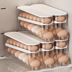 double-layer automatic rolling egg storage container