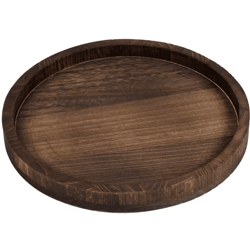 30cm retro wooden serving tray for coffee, meals & home decor