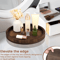 30CM Retro Wooden Serving Tray For Coffee Meals Home Decor 2