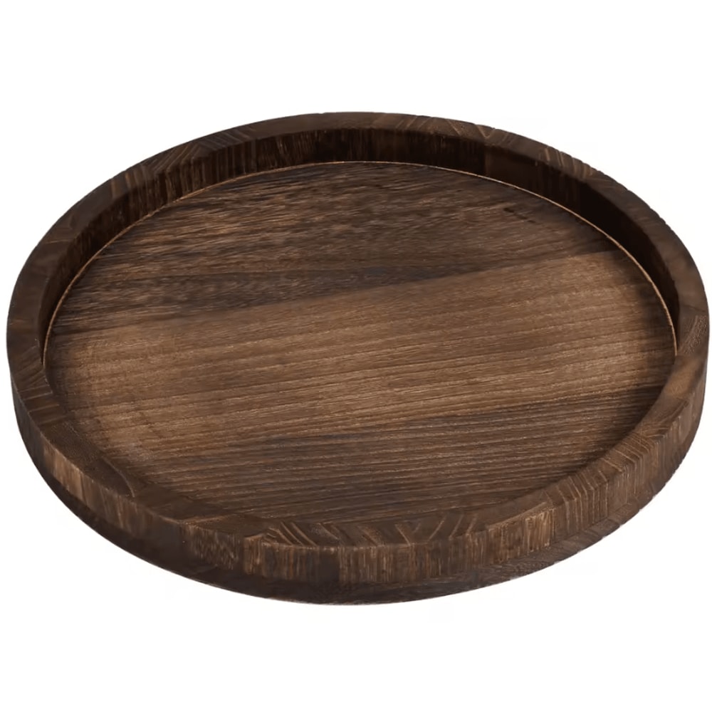 30CM Retro Wooden Serving Tray For Coffee Meals Home Decor 3