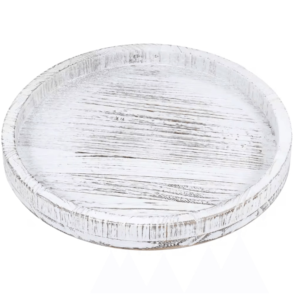 30CM Retro Wooden Serving Tray For Coffee Meals Home Decor 4