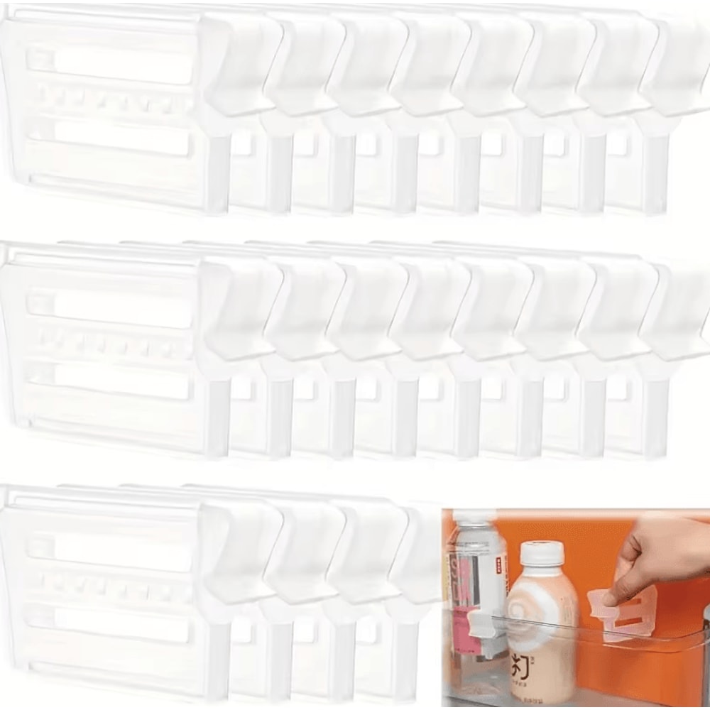 Adjustable Refrigerator Space Divider Organizer For Drinks Sauces 1