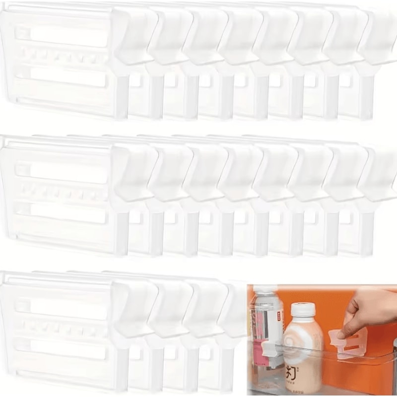 Adjustable Refrigerator Space Divider Organizer For Drinks Sauces 1
