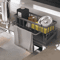 DrillFree Sink Sponge Soap Organizer Rack 1