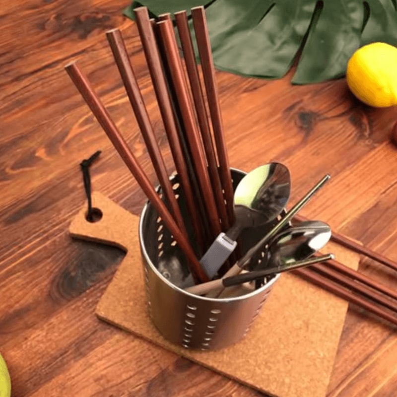Stainless Steel Cutlery Holder Kitchen Utensil Drainer 2
