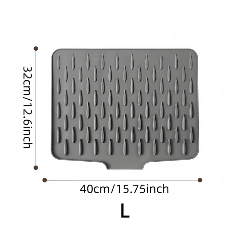 Silicone Sink Drain Mat For Dishes Fruits Vegetables 2