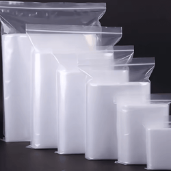 freshguard clear zipper storage bags – 100pcs multi-purpose organizer pack
