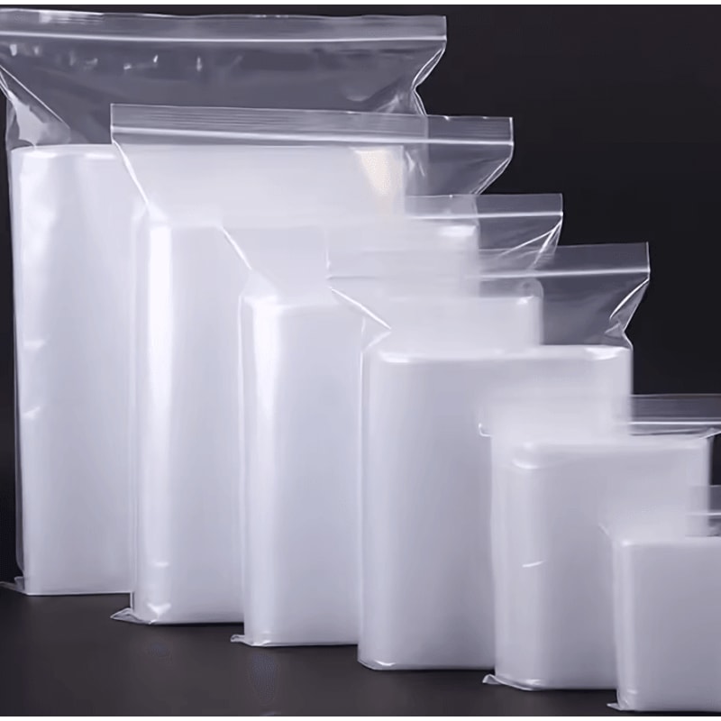 FreshGuard Clear Zipper Storage Bags 100PCS MultiPurpose Organizer Pack 0
