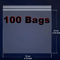 FreshGuard Clear Zipper Storage Bags 100PCS MultiPurpose Organizer Pack 4