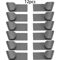SpaceSaver WallMounted Pot Lid Holder Rack Kitchen Organizer Set 9