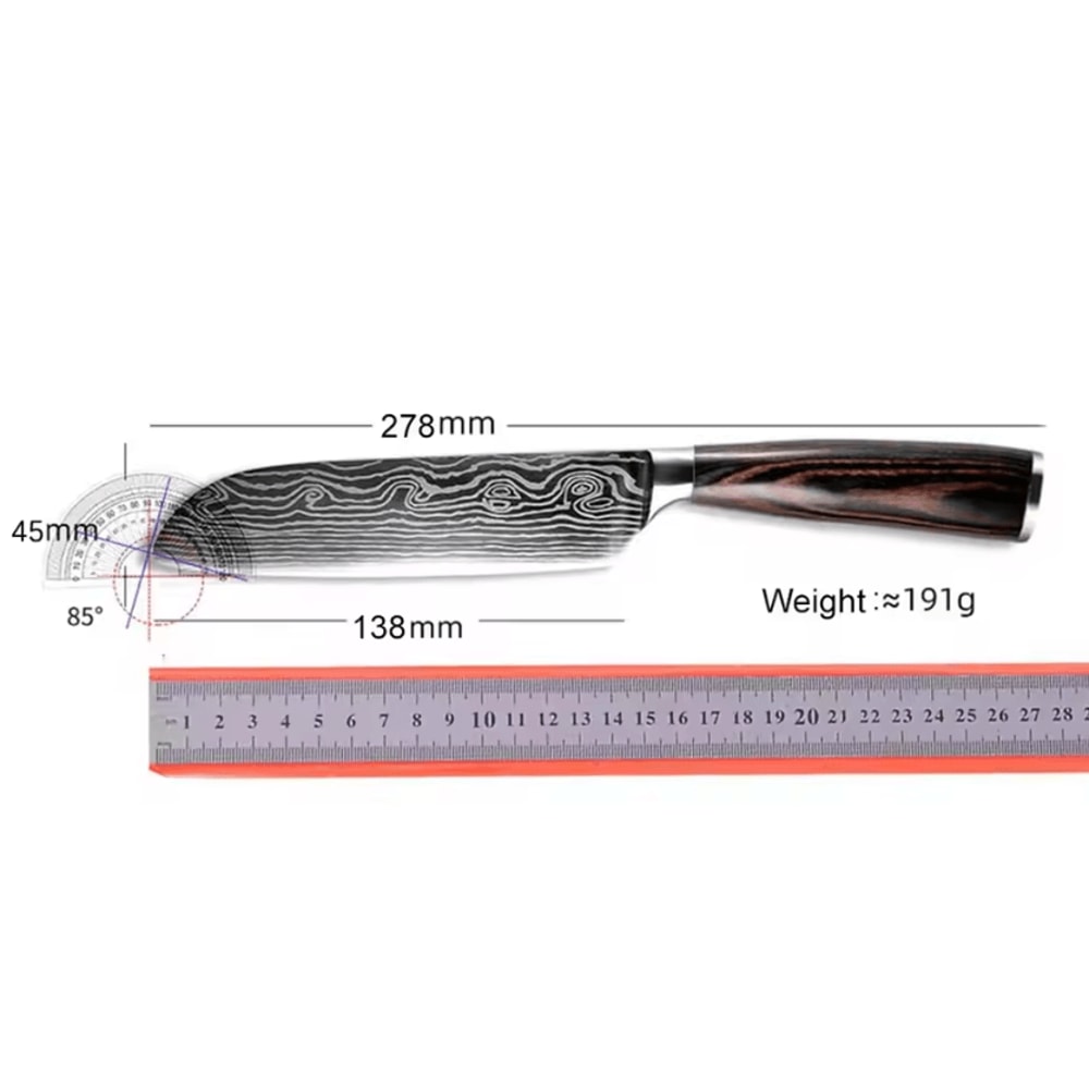 MagnaGrip Stainless Steel Magnetic Knife Holder 13 Inch Wall Mounted Knife Strip 6