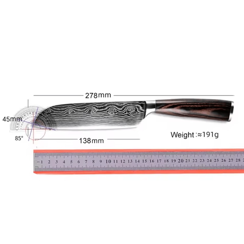 MagnaGrip Stainless Steel Magnetic Knife Holder 13 Inch Wall Mounted Knife Strip 6
