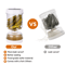 PickleFlow Hourglass Pickle Jar With Fork Dry Wet Food Separator Container 3