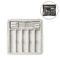 BPAFree Expandable Bamboo Cutlery Tray Organizer For Kitchen Drawers 3