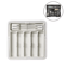 BPAFree Expandable Bamboo Cutlery Tray Organizer For Kitchen Drawers 3