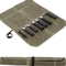 Waxed Canvas Chef Knife Roll Bag For Camping BBQ Kitchen Storage 0