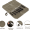 Waxed Canvas Chef Knife Roll Bag For Camping BBQ Kitchen Storage 1