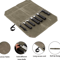 Waxed Canvas Chef Knife Roll Bag For Camping BBQ Kitchen Storage 1