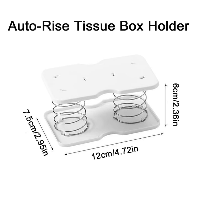 SpringLoaded Automatic Tissue Box Holder For Home Office Bathroom 1