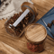 Airtight Glass Food Storage Jar Set With Wooden Lid For Kitchen Organization 1