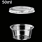 Clear Disposable Sauce Cups With Lids For Food Prep Storage 2