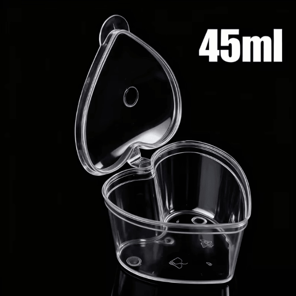 Clear Disposable Sauce Cups With Lids For Food Prep Storage 5
