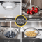Stainless Steel Fine Mesh Flour Sifter Set With Handles For Baking Cooking 2