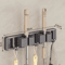 Wall Mounted Mop Broom Holder Rack With 5 Hooks 3
