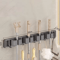 Wall Mounted Mop Broom Holder Rack With 5 Hooks 5