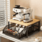 SpaceSaving Microwave Storage Rack With Drawer For Kitchen Countertops 1