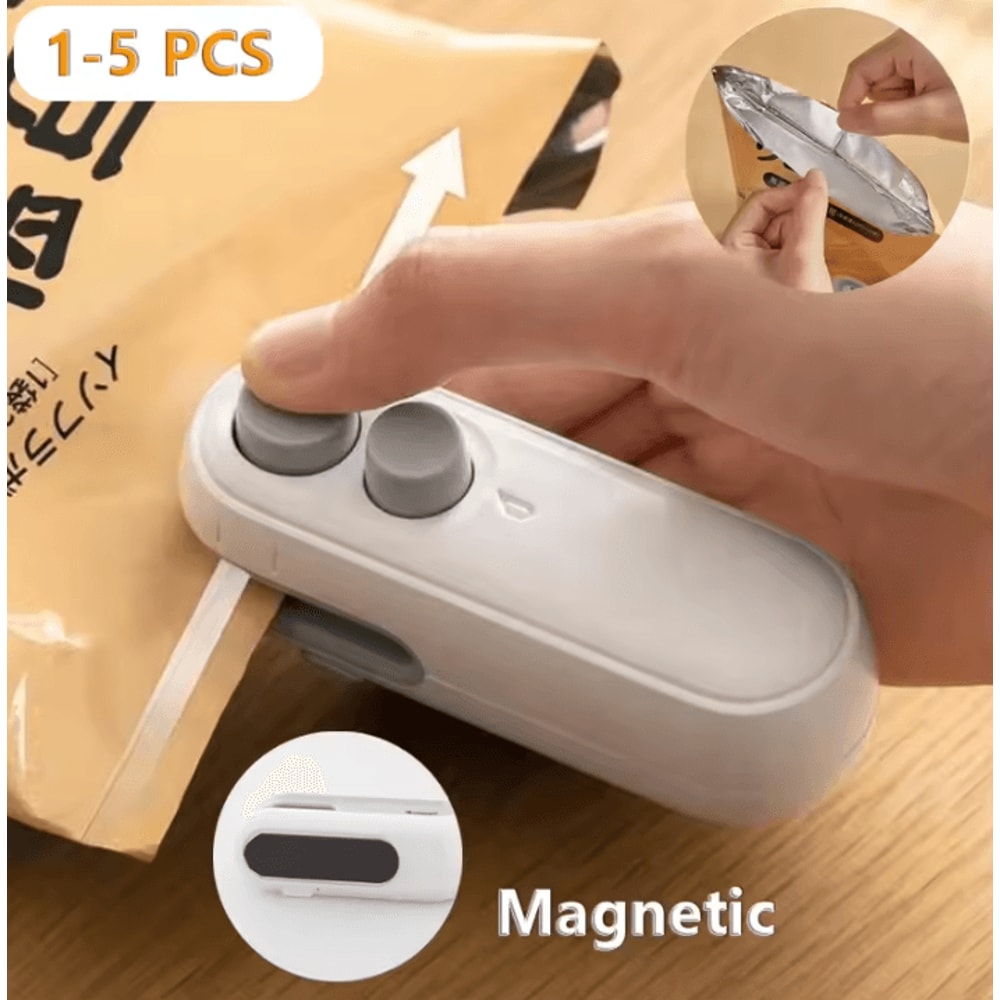 Mini 2in1 Portable Plastic Bag Heat Sealer For Food Storage 1