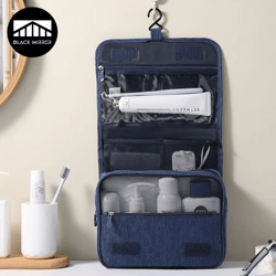 waterproof hanging toiletry travel bag for makeup & bathroom essentials