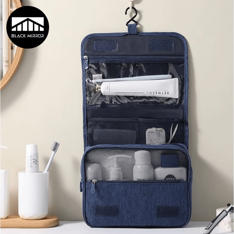 Waterproof Hanging Toiletry Travel Bag For Makeup Bathroom Essentials 0