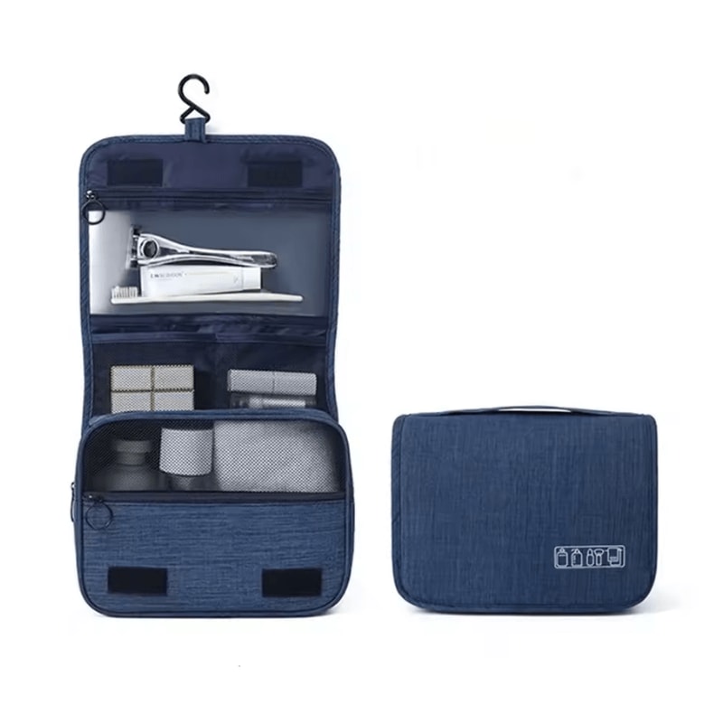 Waterproof Hanging Toiletry Travel Bag For Makeup Bathroom Essentials 3